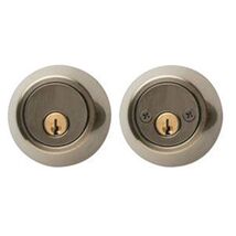 Home Plus Antique Brass Brass Double Cylinder Deadbolt - $15.00