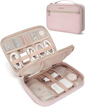 This Is A Double-Layered, Pink, Bagsmart Travel Electronic Organizer Cas... - $26.92