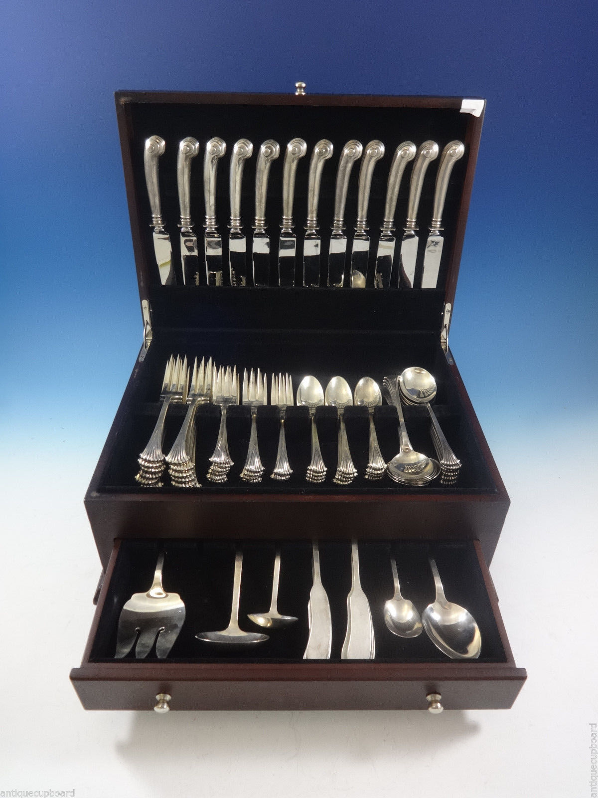 Onslow by Tuttle Sterling Silver Flatware Service For 12 Set 77 Pieces - $6,187.50