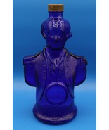 Old Philadelphia PA Bottle Blue Glass Charles Jacquin Washington Figure ... - $16.72