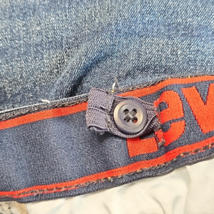 Boy's Youth Levi's Signature Dark Wash 5-Pocket Blue Jean Denim Sho... image 7