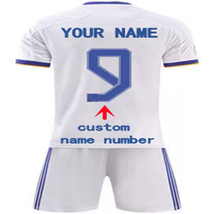 Custom Soccer Royal Madrid Jersey suit Men Kids Any Name Number 2122 Youth whtie - £37.27 GBP