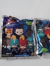 2 Captain Marvel Collectors 3D Keyring Blind Bag Figure New Sealed Item #68615 - £7.32 GBP