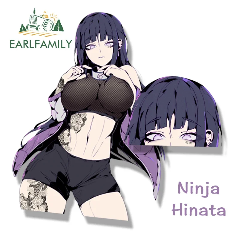 EARLFAMILY Tattoo Ninja Hinata Fanart Car Sticker Anime Sketch Art Hyuuga Hinata - £8.24 GBP+