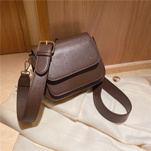 Women&#39;s Bag New Korean Style Shoulder Bag Retro Textured Small Square Bag Broadb - £27.02 GBP