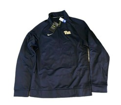 NWT New Pitt Panthers Nike Therma Zip Pullover Small Jacket - £43.47 GBP
