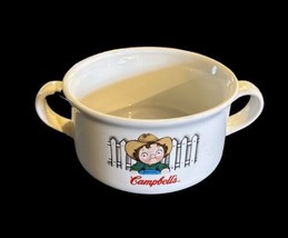 2001 Campbell&#39;s Soup Bowls w/ Farmer and Fence by Houston Harvest Gift Products - £14.78 GBP