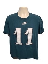 Majestic Philadelphia Eagles Carson Wentz #11 Adult Large Green TShirt - £11.63 GBP