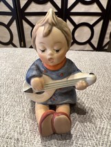 Hummel Joyfull Figurine #53 Germany Full Bee Mark Girl Playing Banjo - £39.56 GBP