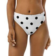 Autumn LeAnn Designs®  | Women&#39;s High-Waisted Bikini Bottoms, White with... - £30.60 GBP