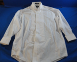NEW STAFFORD FORMAL WEAR TUXEDO SUIT WHITE PLEATED DRESS SHIRT SIZE 17 3... - $26.99