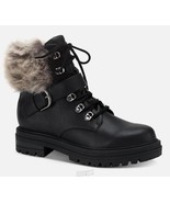 Sun + Stone Mens&#39; Orlenaa Combat &amp; Lace-Up Boots Shoes Black Small Fur - $697.92 MXN