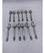 United Silver Co. Stainless Japan Set of 12 Teaspoons US14 Design Filagree - $14.90