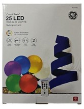 Set of 25 LED Color-Changing GE Color Effects RGB G50 Lights w/ Remote L... - £46.54 GBP