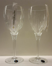 Waterford Crystal Winter Wonders Wine Glasses Pair Midnight Frost #10596... - $126.82