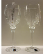 Waterford Crystal Winter Wonders Wine Glasses Pair Midnight Frost #10596... - $126.82