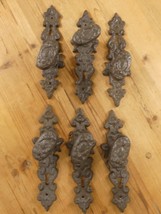 6 Cast Iron LARGE Antique Style FANCY Barn Handles Gate Pull Shed Door *... - $39.99