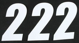 D COR Number Plate Sticker/Decal 6in Number 3/PK White # 2 - $6.95