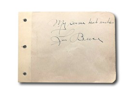Lou Breese Hand Signed Album Page Cut JSA COA Autograph Orchestra Music - £61.30 GBP