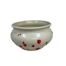 Vintage Art  pottery bowl MCM Orange Planter Pot 6&quot; African Violet House... - £29.28 GBP