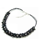 Braided Choker Necklace  17&quot;  Free Shipping Fashion Jewelery - $7.92