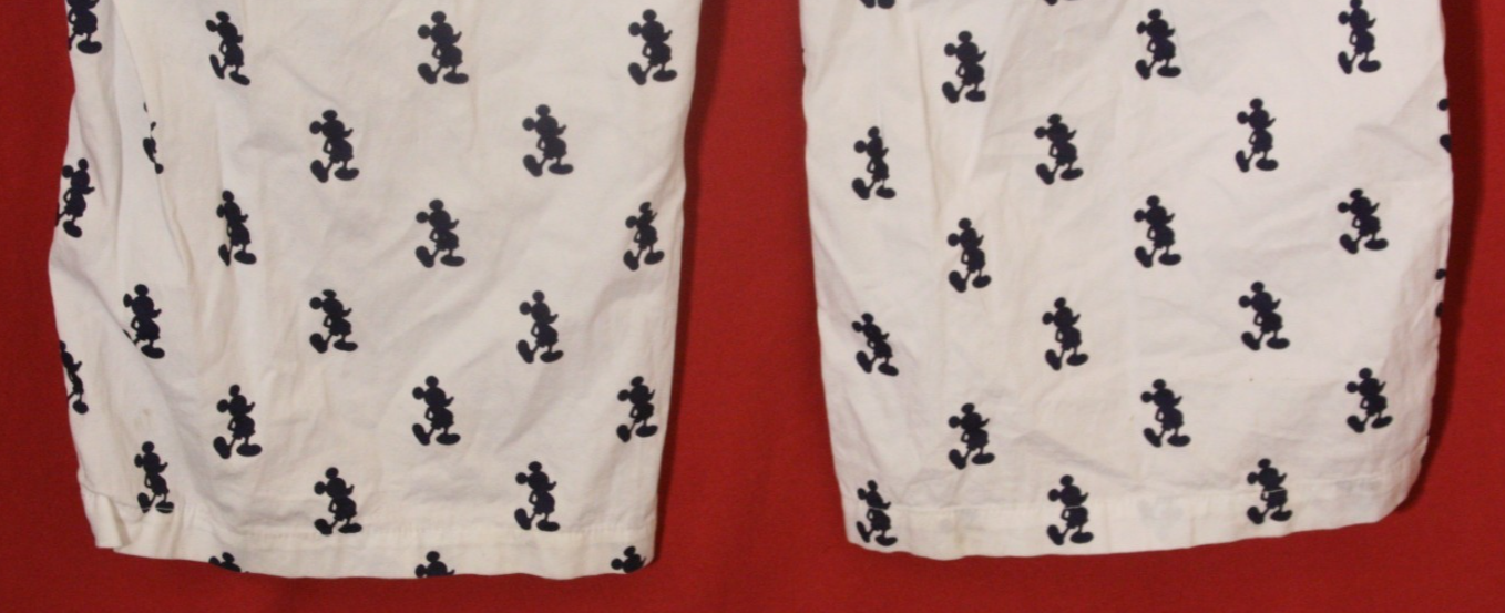 Disney Parks Mickey Mouse Original Pajama Lounge Pants Men's 2XL Authentic White Item image 9