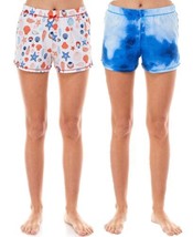 Roudelain Womens 2-Pack Printed Sleep Shorts Color Stuccoshells Size Large - £23.41 GBP