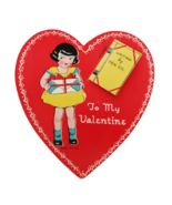 Vintage 1937 Valentines Day card heart shape &quot;To My Valentine&quot; - $7.99