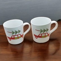 Set of 2 Crate and Barrel Christmas Cups - $30.00