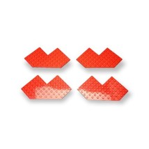 Lego Spyrius 2401 Red Wedge Plate 10 x 10 w/ 4 x 4 Cutout &amp; Cut Corner 6... - $17.82