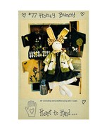 Honey Bunny Stuffed Bunny PATTERN with 4 Coats Kathi Campbell Heart to H... - £7.02 GBP