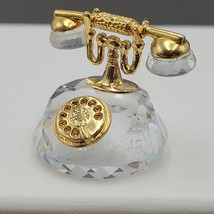 Swarovski Crystal Rotary Telephone with Gold Accent–Crystal Memories - €42,79 EUR