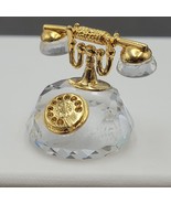 Swarovski Crystal Rotary Telephone with Gold Accent–Crystal Memories - $70.15 CAD