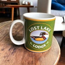 Sakura Coffee Mug Lost Lake Lodge Tea Cup Hunting Season Rustic Primitiv... - $143.34 MXN