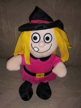 Sound &amp; Light Animatronics Co Witch Plush 14&quot; Blonde Stuffed Animal Halloween... - £23.67 GBP