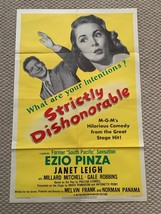 Strictly Dishonorable 1951, Original Vintage One Sheet Movie Poster  - £38.91 GBP