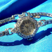 Tiffany co Diamond Platinum Deco Cocktail Watch Unique Vintage Hand made... - $447,711.39 MXN