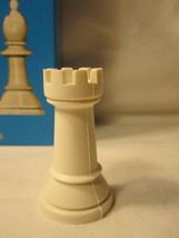 1974 Whitman Chess &amp; Checkers Set Game Piece: White Rook Pawn - $1.25
