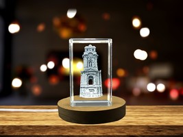 LED Base included | Stunning Pachuca Monumental Clock 3D Engraved Crystal Gift - $25.99 - $259.99