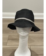 Borsalino Ladies Floppy Sun Fashion Hat Woman&#39;s Black PAGLIA 100％ Maid i... - €84,43 EUR