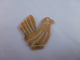CARVED FETISH Animal  Mother of pearl  Chicken  BEAD   #chi20814 - £5.80 GBP