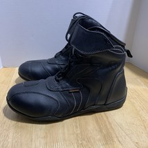 Vulcan Troop Sport Leather Motorcycle Boots V310 US Mens 9.5 Black - $59.40