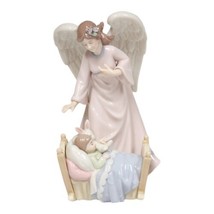Seraphim Guardian Angel Over Baby Figurine Spiritual Nursery Room Decoration - £11.18 GBP