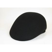 Men Fashion Classic Flannel Wool Ascot Ivy Hat Bruno Capelo Tyson TY100 Black image 5