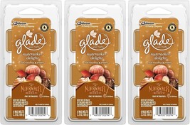 Glade Wax Melts 3 Packs NUTCRACKER DELIGHT HAZELNUT PRALINE SCENT 18 Tot... - $29.38