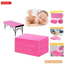 Luxurious 31" x 71" Pink Massage Table Covers - 100 Count, Waterproof &amp; ... - $50.44