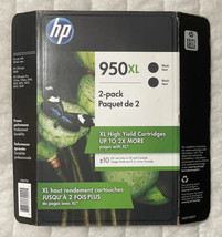 HP 950XL Black Ink Cartridge Twin Pack CR317BN 2 x CN045AN 12/2025+ Retail Box - £61.87 GBP