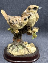 Beautiful Detailed Lifelike Pair Of Birds On Branch MRH Figurine 5.5” Resin - $10.58
