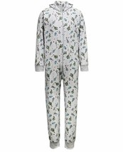 Family Pajamas Matching Men&#39;s One Piece Hooded Pajamas, Festive Trees, M - £10.86 GBP