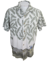 Cherokee Men Hawaiian camp shirt L p2p 23.5 tropical golf course vtg golfer  - £19.56 GBP
